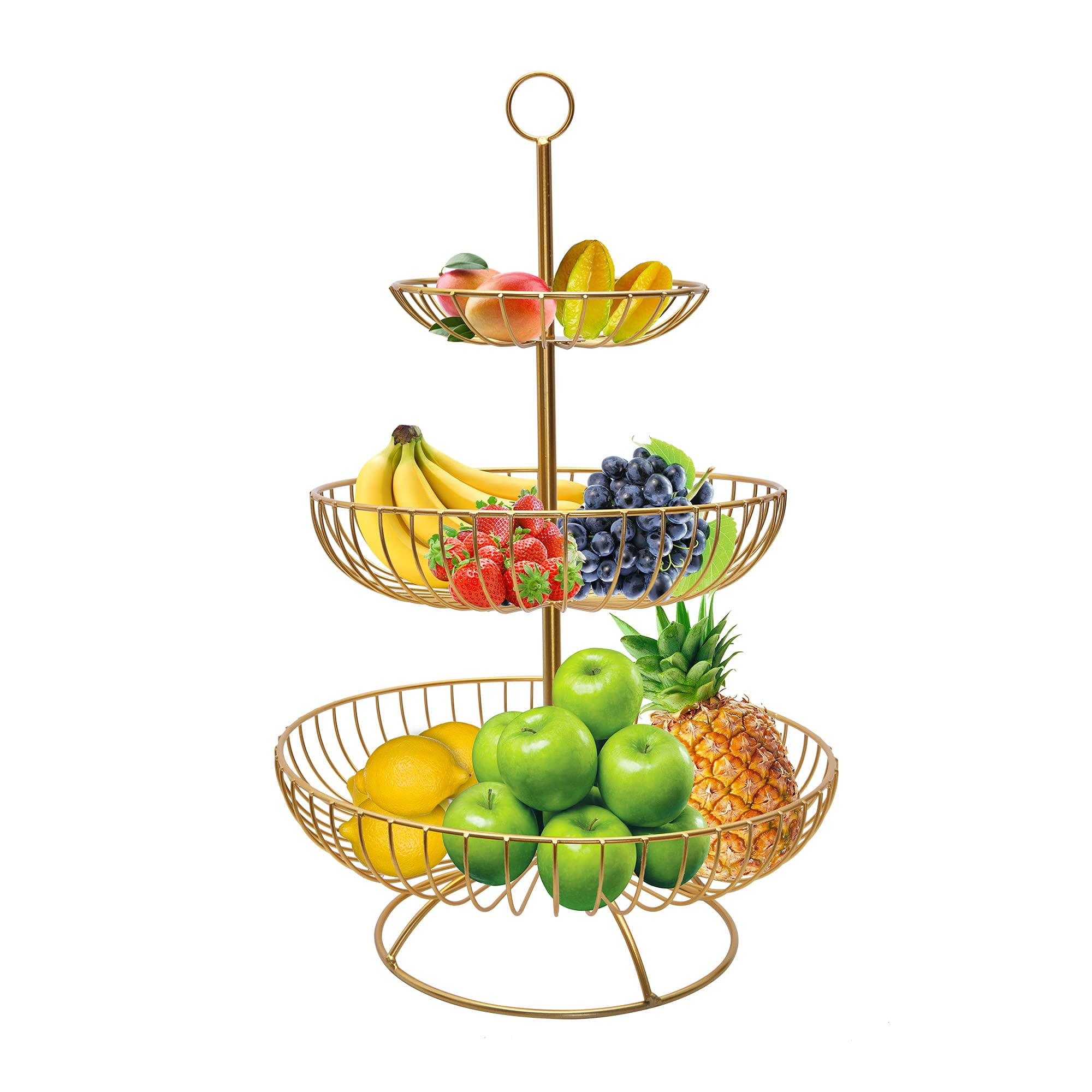 KARMAS PRODUCT 3Tier Fruit Basket for Kitchen Counter Fruit Vegetable