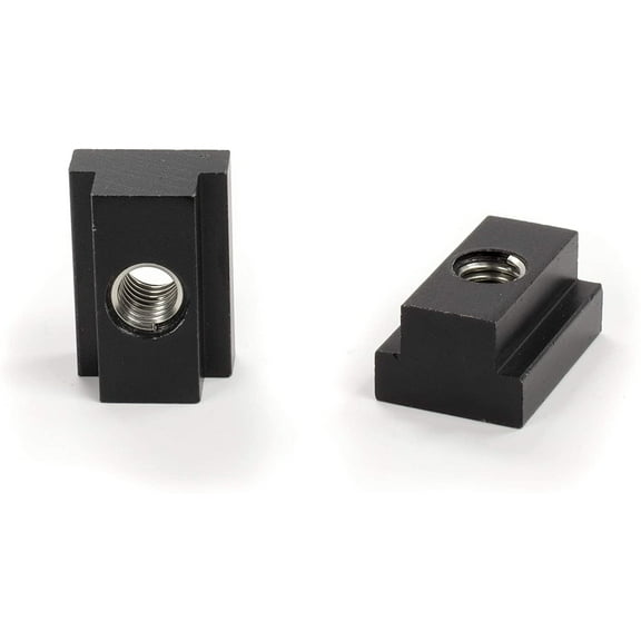 THE CIMPLE CO - 4PC Bed Deck Rail T-Slot Nuts for Toyota Tacoma Tie Down Nut / Aluminum - Black