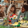 thumbnail image 3 of Farm Toy Playset with 49 Pieces - Barn House, 12 Animal Figurines, Tractor Truck, Fences & Play Mat | Educational Learning Toys for Kids Ages 3-12 (ASTM Certified), 3 of 8