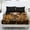 Highland Cow Sunflower Black, variant on COEQINE Twin Size 3 Piece Sheet Set, Stay in Place Fade Stain Resistant Cooling Bed Sheets with All Around Elastic Cozy Bedsheet & Pillowcases, Retro Butterfly Flower