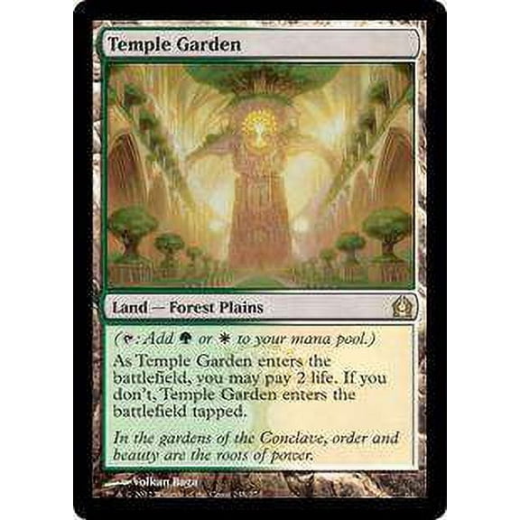 MtG Return to Ravnica Rare Temple Garden [FOIL] #248