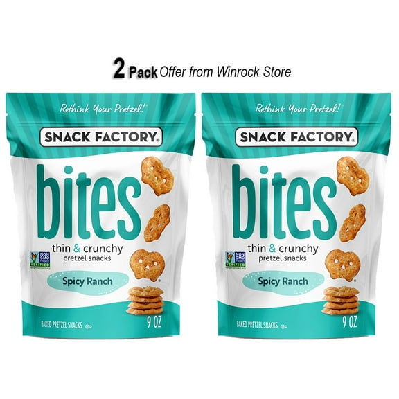 Snack Factory Spicy Ranch Bites, 9 oz (2 Pack) offer from Winrock Store