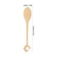thumbnail image 2 of OULII 6Pcs Bamboo Rice Spoons Khaki for Sugar Dispensing Dining Everyday Meals, 2 of 7