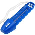 thumbnail image 1 of Termómetro de piscina grande con cuerda, bolsillo integrado y resistente a roturas, ideal para todas las piscinas exteriores e interiores, spas, jacuzzis y estanques., 1 of 4