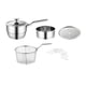 thumbnail image 3 of Cacerola con olla vaporera con vaporizador, juego de 5 multiusos con tapa, juego de cacerolas antiadherentes, cacerola para salsas de restaurante 18 cm, 3 of 9