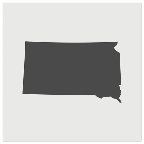 South Dakota State Silhouette DIY Cookie Wall Craft Stencil - 4.5 Inch