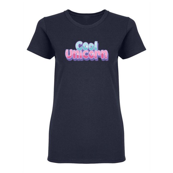 Cool Unicorn Design Shaped T-Shirt Women -Image by Shutterstock, Female Small
