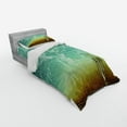 thumbnail image 2 of Ambesonne Music Bedding Set 3 Pcs, Old Worn Trumpet Grungy, Twin, Sea Green Brown, 2 of 2