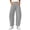 Grey, variant on Barrel Sweatpants Women Fall Winter Elastic Waist Casual Loose Fit Wide Leg Sweat Pants Trousers with Pockets