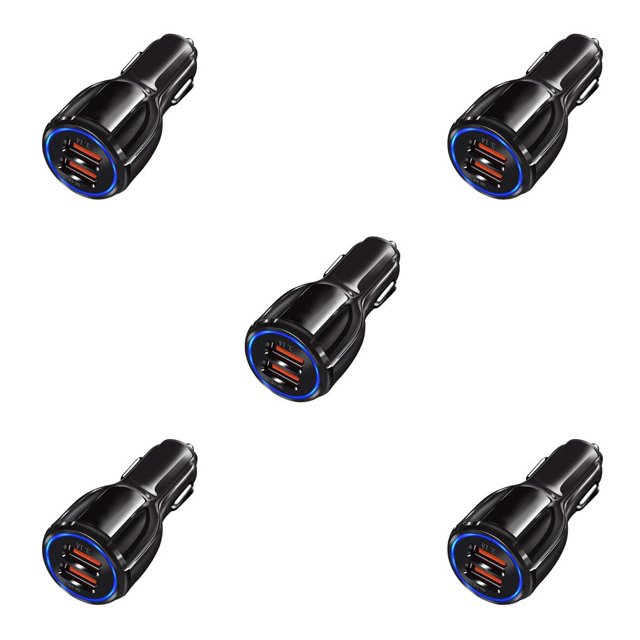 Seitruly de coche USB de 2 puertos QC 3.0 5V 3.1A Universal Dual Usb Adaptador de carga de coche de teléfono móvil rápido para Android Type5 NO5