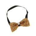 thumbnail image 1 of ziyahi Fashion Men Rhinestone Bow Tie Party Banquet Bowtie Wedding Accessories Gold, 1 of 9