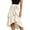 Beige, variant on Women's Layered Ruffle Skirt Vintage Medieval High Low Hem Midi Skirt Ladies Fall Front Tie Wrap Flowy Skirt S-XXL
