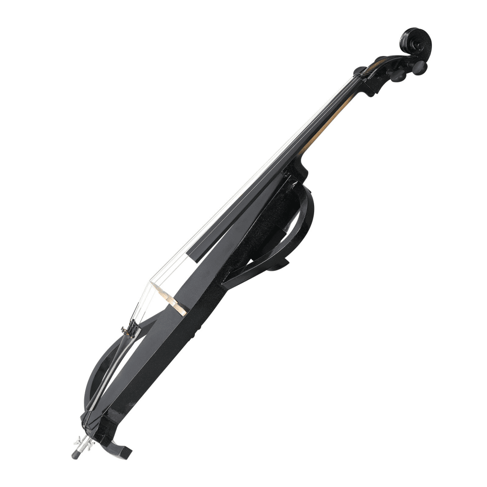 Tcbosik 4/4 Full Size Electric Cello with Case, Bow, Rosin, Headphone and Connecting Cable for Adult Beginner, Black