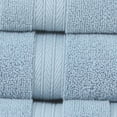 thumbnail image 5 of Home Weavers Elegance Essentials 550GSM 100% Cotton Zero Twist Super Absorbent Bath Towel (Set of 2) - 27"x54", Blue, 5 of 5