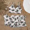thumbnail image 2 of Staki Cover-Up Sets Swimsuit for Girls Girls Swimsuit Shoulder Straps with Chest Pad Bikini with Cover Up Skirt 3 Piece Bathing Suit for Teen Girl 8-14Y(Dark Gray,12-13 Years), 2 of 4