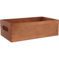 thumbnail image 3 of KAKOWELY Multi-Use Case Small Tool Box Wood Tool Box Wooden Crate Basket Organizer Box Desktop Crate Container Wooden Basket Wood Storage Crate Box,9.84X"X5.91"X3.07", 3 of 5