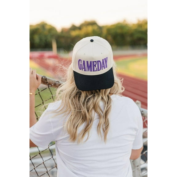 Gameday Vintage Trucker Hat, Team Hat, Football Mom Hat, Adjustable Snapback for Tailgates, Game Days, and Sports Fans