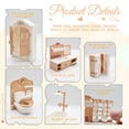 thumbnail image 2 of 32 Pcs Dollhouse Furniture Set,4 in 1 Dollhouse Accessories and Furniture, Pretend Play Furniture Toys Christmas Birthday for Children 3Y+ (Brown and white), 2 of 7