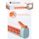 thumbnail image 2 of Y Mini Molde De Tubo De Cubitos De Hielo Fácil Empuje Pop Out Bandeja De Cubitos De Hielo Palo Naranja, 2 of 4