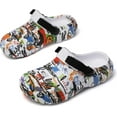 thumbnail image 2 of Graffiti EVA Clogs for Men – Trendy Lightweight Garden Slippers with Adjustable Strap, Breathable Slip On Water Shoes, Anti-Slip Casual Sandals for Urban & Outdoor Use, 2 of 14