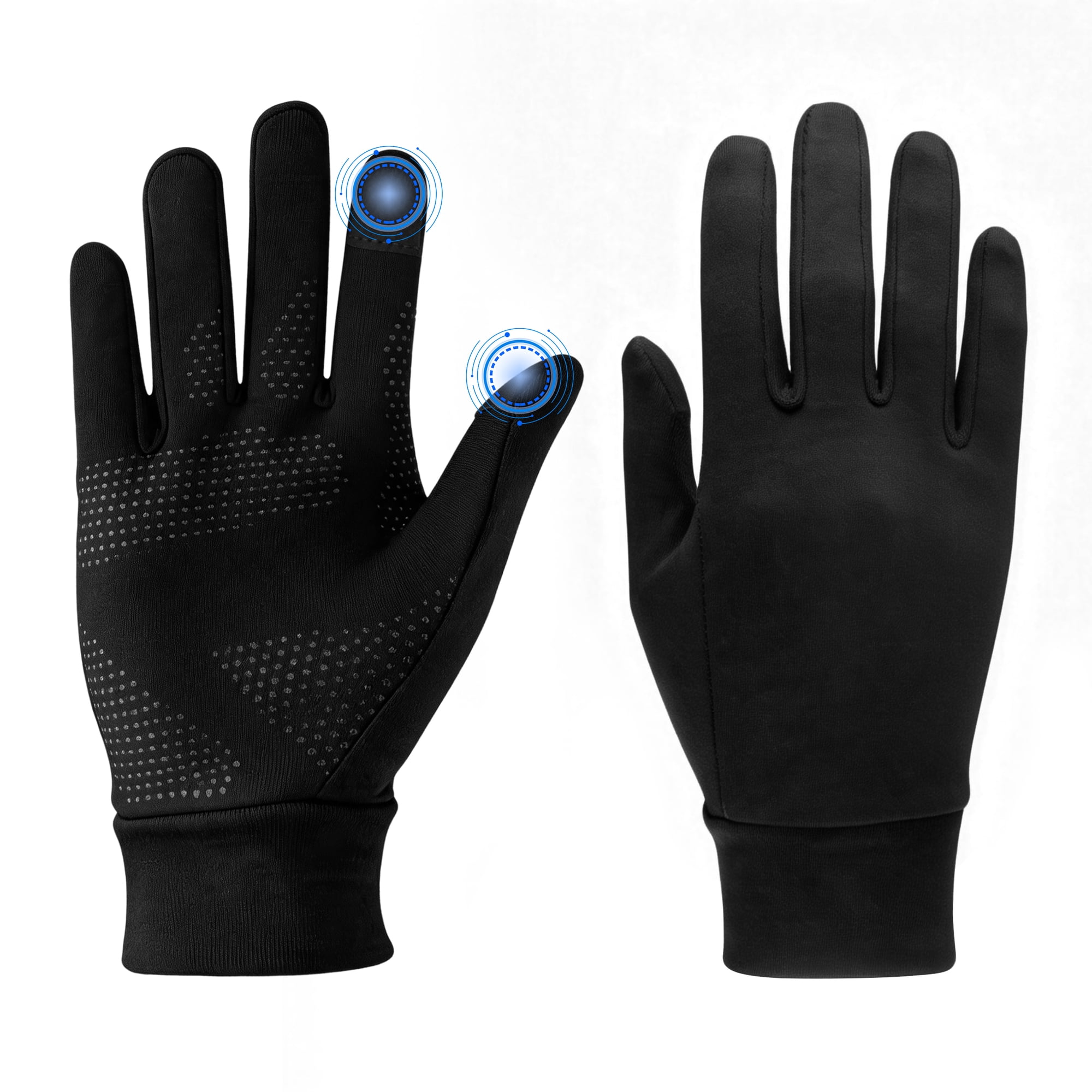 GARITIN Winter Touchscreen Gloves for Men Women Non‑Slip Silicone Palm Thermal Warm Gloves for Running Cycling Driving Outdoor Sports