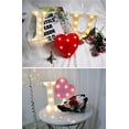 thumbnail image 4 of Luces LED de letras para marquesina, 26 letras del alfabeto iluminadas, letrero con números para bodas, fiestas de cumpleaños, lámpara de Navidad a pilas, luz nocturna, decoración de bar para el hogar, 4 of 5