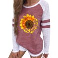 thumbnail image 1 of Birdeem Mode Femmes T-Shirt à Manches Longues Col Rond Imprimé Décontracté, 1 of 5