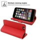 thumbnail image 5 of Funda tipo cartera para iPhone 6 Plus y 6s Plus con cordón y tarjetero de piel sintética, 5 of 5