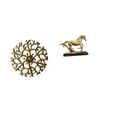 thumbnail image 1 of Escultura para colgar en la pared,Decoración de pared de metal para sala de estar,dormitorio y exterior.,Figura de caballo,Escultura de figura de caballo en miniatura coleccionable,Estatua de, 1 of 8