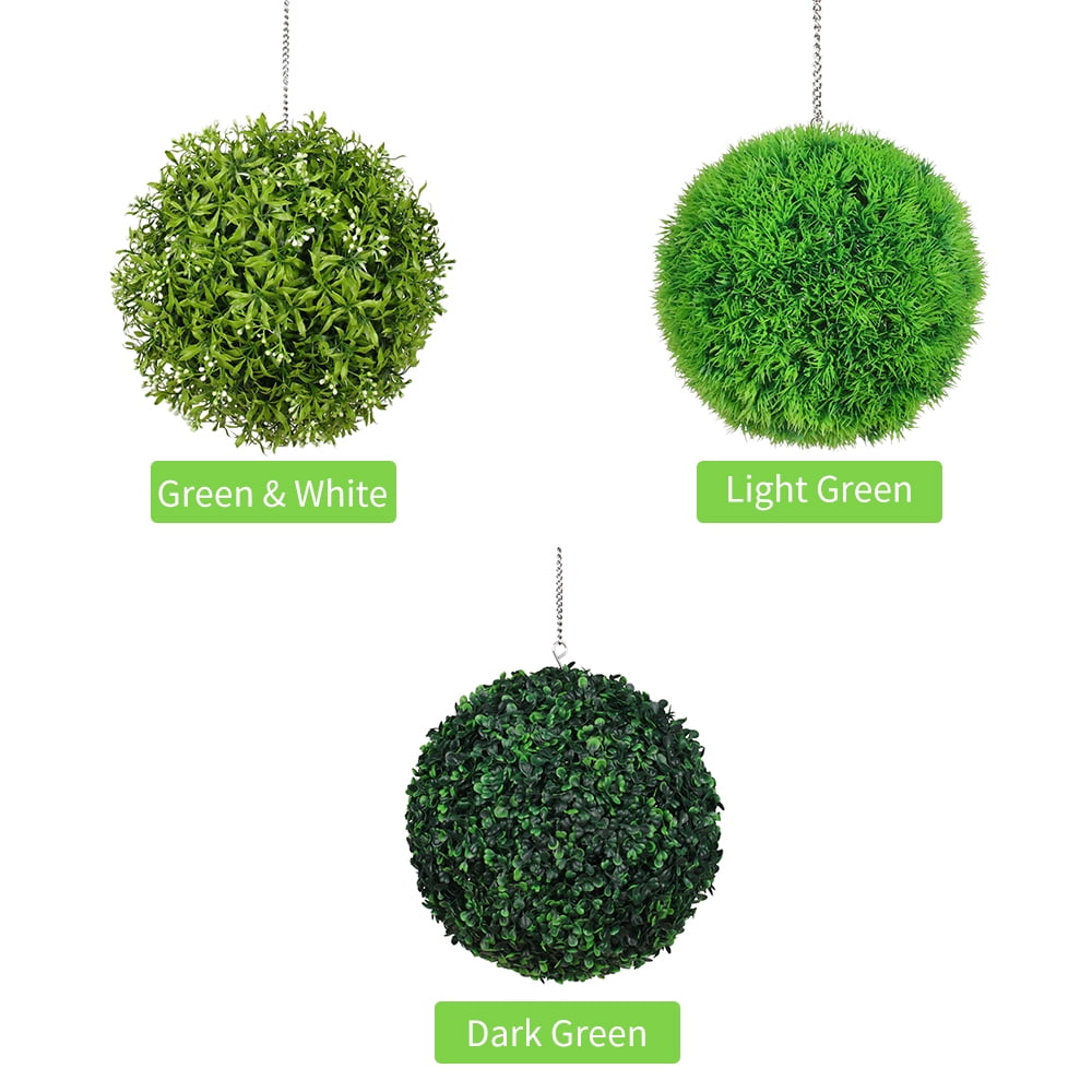 33cm Large Artificial Topiary Grass Hanging Ball