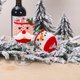 thumbnail image 4 of Decoraciones navideñas 2 piezas Cubierta de copa de vino de Navidad Estante decorativo Mangas de vaso Accesorios de mesa JAMW Sencillez, 4 of 5