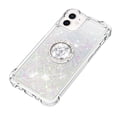 thumbnail image 4 of Funda para iPhone 12 con Brillo Líquido Flotante, Purpurina, Parachoques y Anillo Giratorio Soporte, 4 of 5