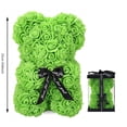 thumbnail image 2 of QLUEWX Green Rose Bears, 10" Artificial Roses Flower Bears, Perfect Romantic Gift for Her, Mother's Day Valentines Day Birthday Gifts for Girlfriends, Wife, Her, Women and Mother, 2 of 9