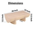 thumbnail image 4 of Wilhelm Coffee Table - 48" Log Design - Natural Mango Wood Hand Crafted, 4 of 17