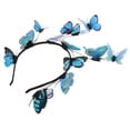 thumbnail image 4 of Diadema de Mariposa Salvador para Mujer Azul, 4 of 8