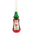thumbnail image 2 of Northlight Glittered Bottle of Hot Sauce Glass Christmas Ornament - 4" - Red and Green, 2 of 7
