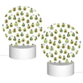 thumbnail image 2 of Daiia Avocado Friends Pattern Acrylic Night Light, LED Touch Light, Bedroom Night Light, Soft Glowing Lamp Perfect Gift for Mother's Day, Birthday, or Christmas, 2 of 9