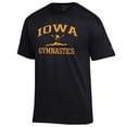 thumbnail image 2 of Men's Champion  Black Iowa Hawkeyes Gymnastics Icon T-Shirt, 2 of 3