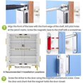 thumbnail image 2 of 28kg Strong Magnetic Closet Door Magnet 2 Pieces Stainless Steel Magnetic Closet Door Catches For Furniture Strong Powerful Magnet For Drawers, Shower, 2 of 5