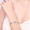 thumbnail image 4 of Pulseras de mariposa moradas de plata de ley S925 para mujeres, pulseras lindas y con dijes, regalo de joyería de aniversario para mujeres y niñas, 4 of 5