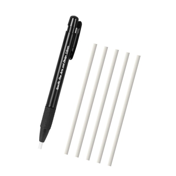 Artist Eraser Pen 3.8mm Retractable Design Includes 5 Refillable Erasers For Detailed Sketching And Schoolwork