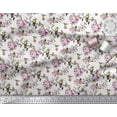 thumbnail image 3 of Soimoi Poly Georgette Fabric Hummingbird,Leaves & Rose Floral Print Fabric by the Yard 42 Inch Wide, 3 of 3