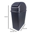thumbnail image 2 of Bote Pelicano plasvic negro 17 Lts. con tapa balancin, 2 of 5