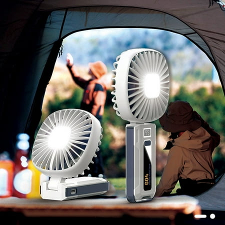 

Fule New handheld mecha fan portable small fan desktop folding fan with lights