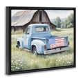 thumbnail image 2 of Stupell Industries Traditional American Pride Truck on Farm Black Floating Frame Canvas Art, 21 x 17, by Kim Allen, 2 of 8