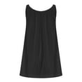thumbnail image 4 of Efsteb Summer Dresses 2025 Trendy Womens Sleeveless Mini Dress Casual Loose Beach Vacation Sundress Tank Dress (Black,S), 4 of 7