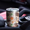 thumbnail image 4 of 30oz Fall Hedgehog Pumpkin Tumblers Stainless Steel Tumbler with Lid and Straw,Vacuum Insulated Double Wall Travel Tumbler Cups Mug with Cleaning Brush for Coffee,Tea, 4 of 7