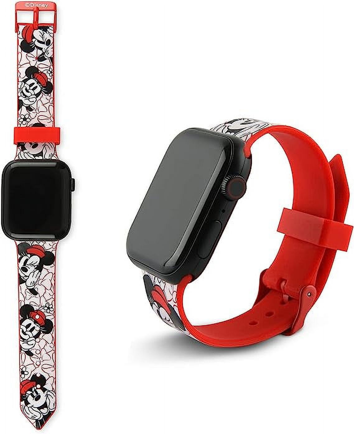 iJOY Disney Minnie Mouse Apple Watch Band Adjustable Silicone I