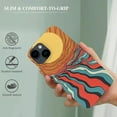 thumbnail image 3 of QZHH  Retro 70s Sun Rays Case Compatible with iPhone 14 Pro, Vintage Groovy Yellow Blue Red Swirls Case for iPhone 14 Pro for Teens Men and Women, Trendy Cool Phone Case Cover, 3 of 4