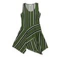 thumbnail image 1 of bar III Womens Handkerchief Hem Shift Dress, Green, Small, 1 of 2